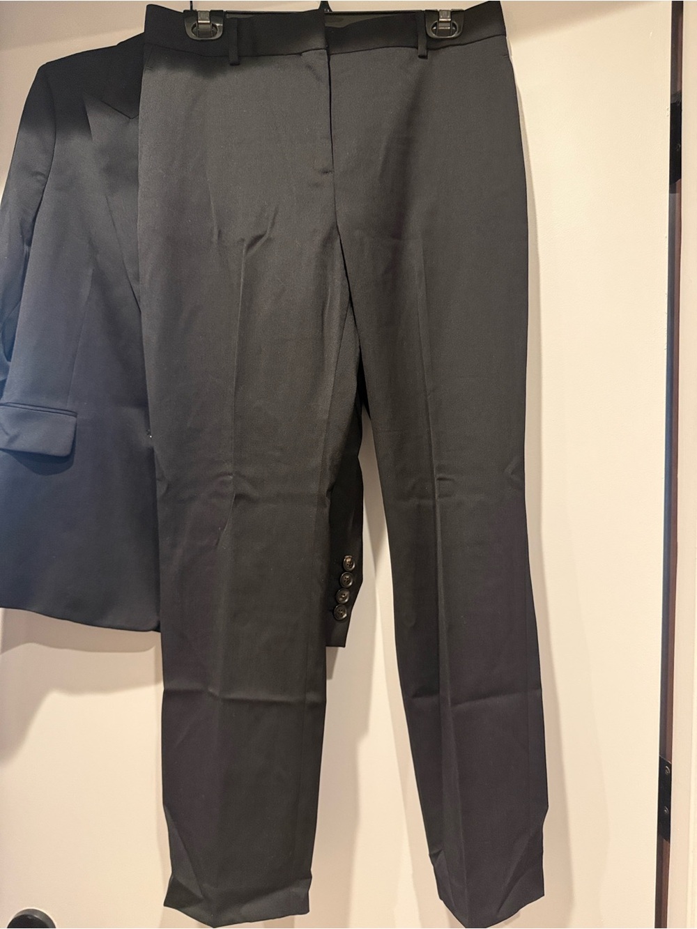 Reiss Black Tailored Dress Trousers